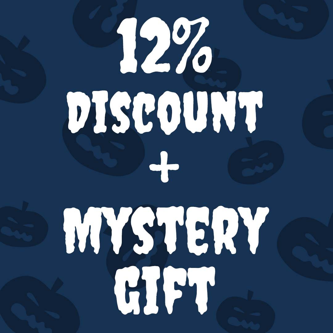 4 Stamps = 12% Discount + Mystery Gift