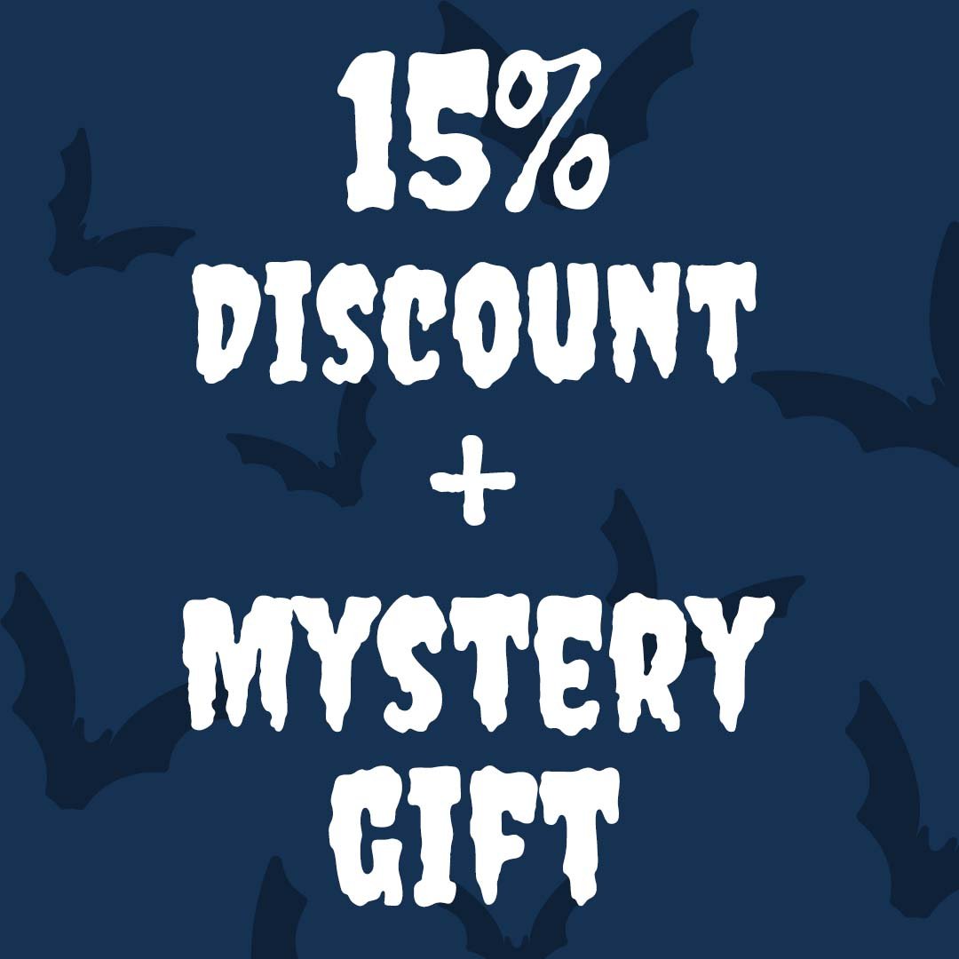 5 Stamps = 15% Discount + Mystery Gift