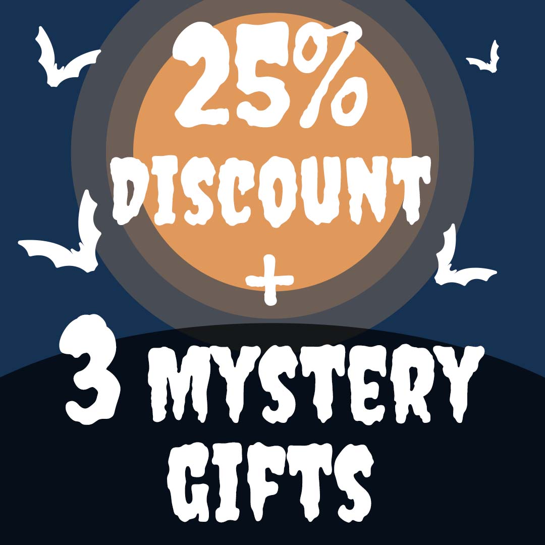 7 Stamps = 25% Discount + 3 Mystery Gifts